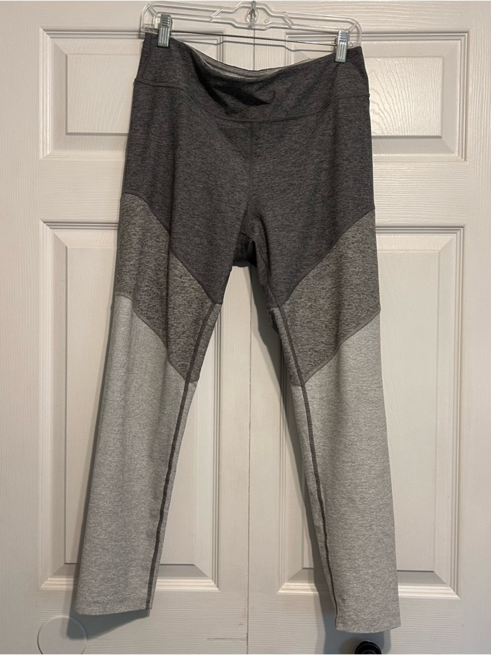 Outdoor Voices Heather Gray High-Rise Performance Leggings